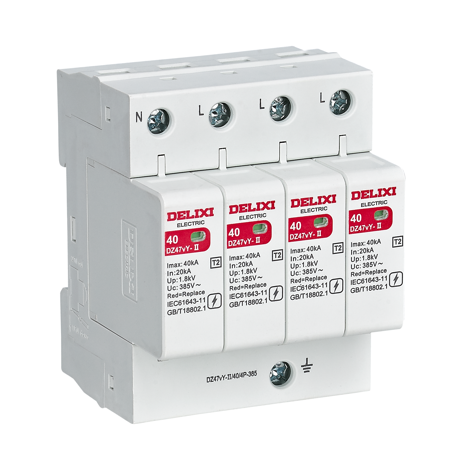 DELIXI ELECTRIC Surge Protection Device (AC SPD) in Pakistan - 4 / 65 kA 385V