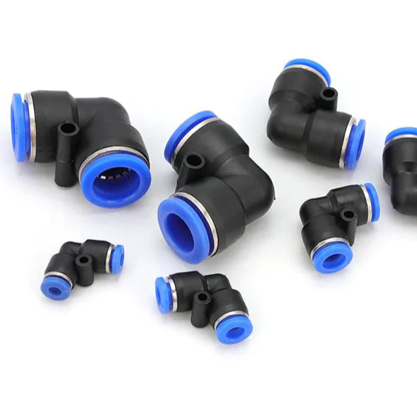 PV 90° Elbow Quick Insert Bend Plastic Tube Push-in Connector in Pakistan - 120x12