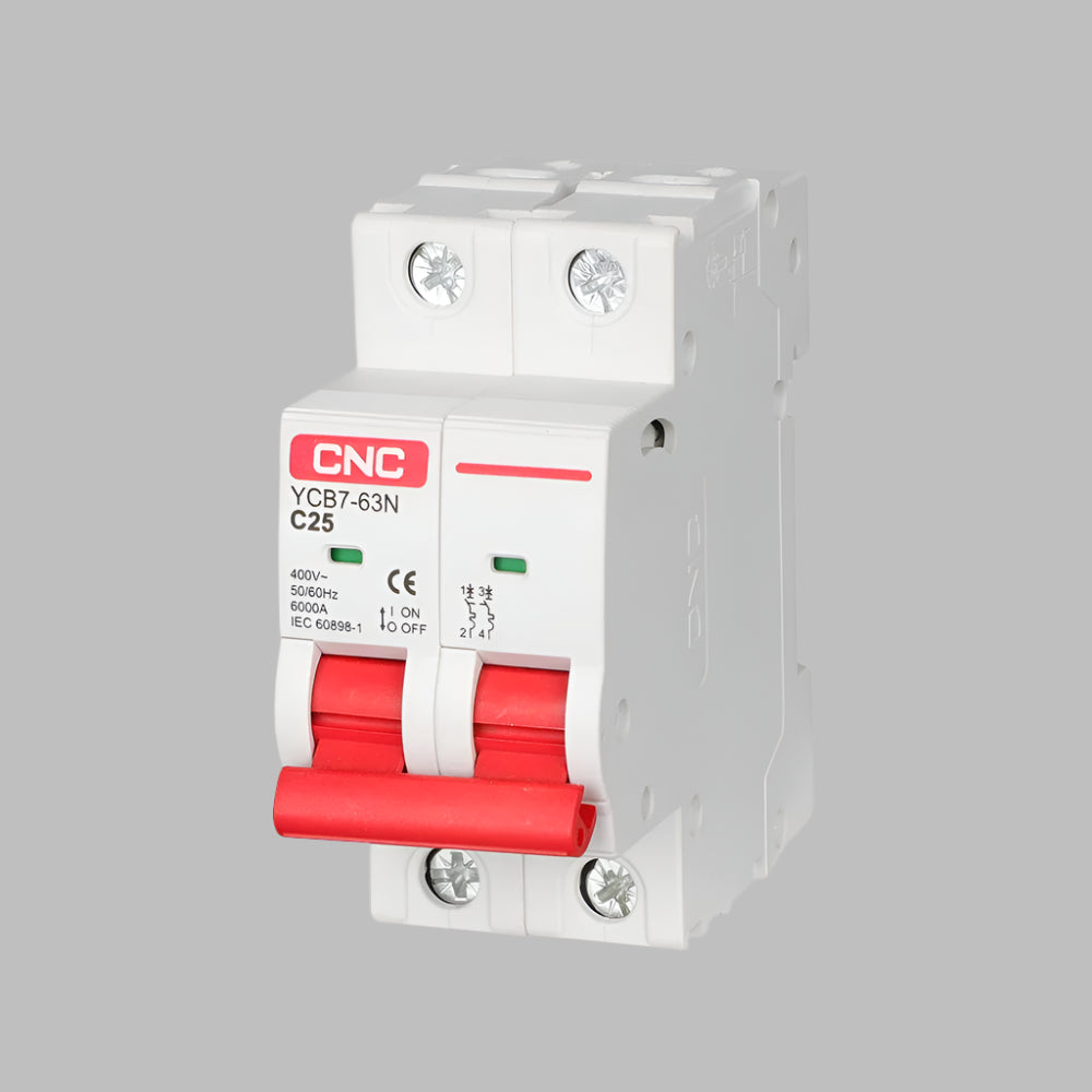 CNC YCB7-63N 2-Pole AC Miniature Circuit Breaker in Pakistan - 32A