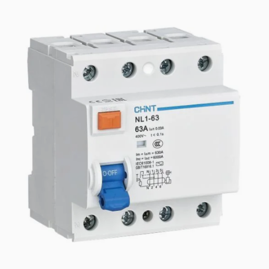 CHINT NL1-63 Residual Current Circuit Breakers (RCCB) in Pakistan - 4 Pole / 30mA / 32A thumbnail 3