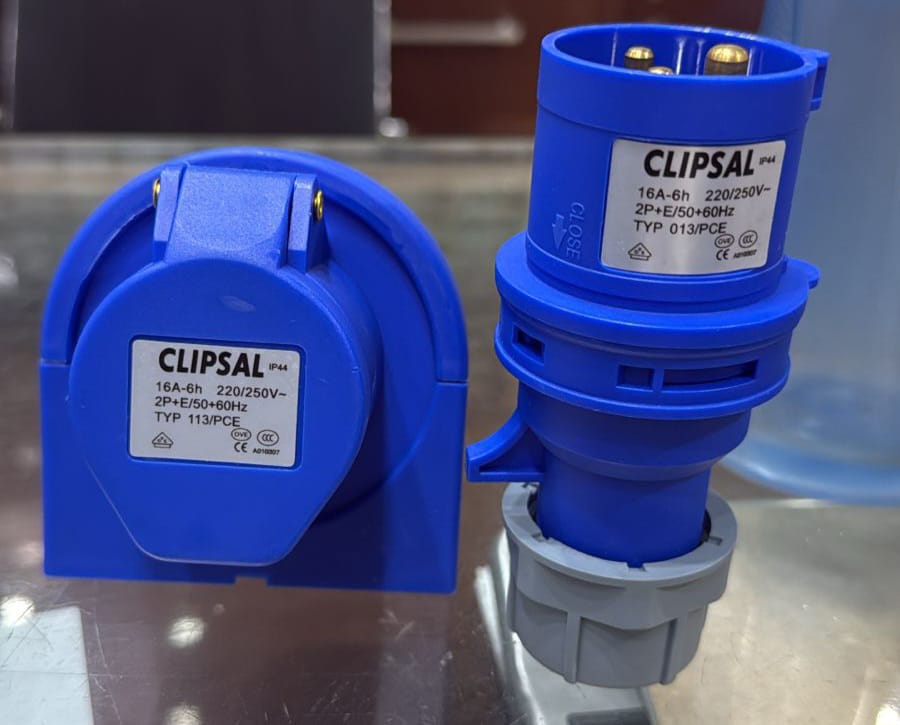 CLIPSAL TYP 113/PCE CEE-Connector and CEE Wall-Mounted Socket in Pakistan - 16A/3P