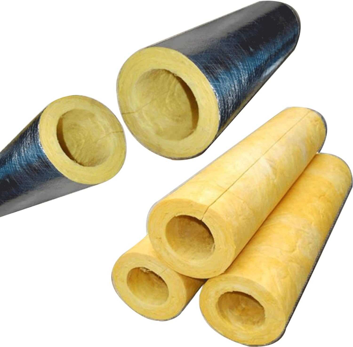 Glass Wool Thermal Insulation Tube Shell 1 inch thicknes  in Pakistan - 1" thumbnail 2
