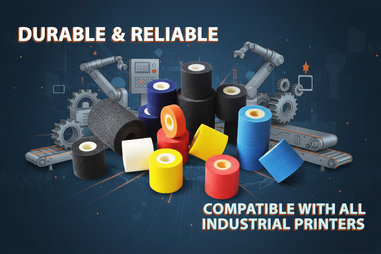 Industrial Hot Ink Roll | Coding & Date Printing Ink Roll in Pakistan - 36×40/White