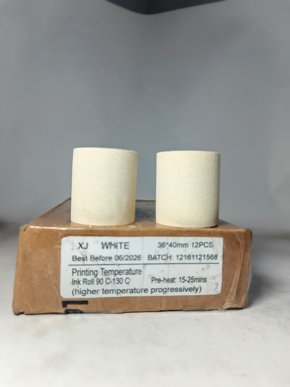 Industrial Hot Ink Roll | Coding & Date Printing Ink Roll in Pakistan - 36×40/White thumbnail 4
