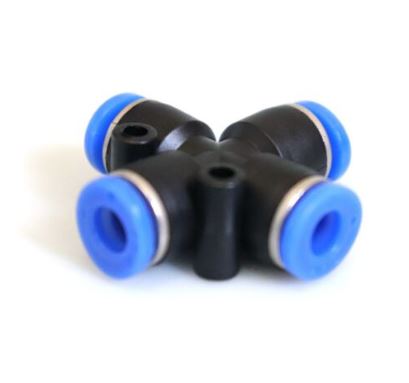 Pneumatic Quick Connector 4 Way Air Hose Connect wpx in Pakistan - 10mm