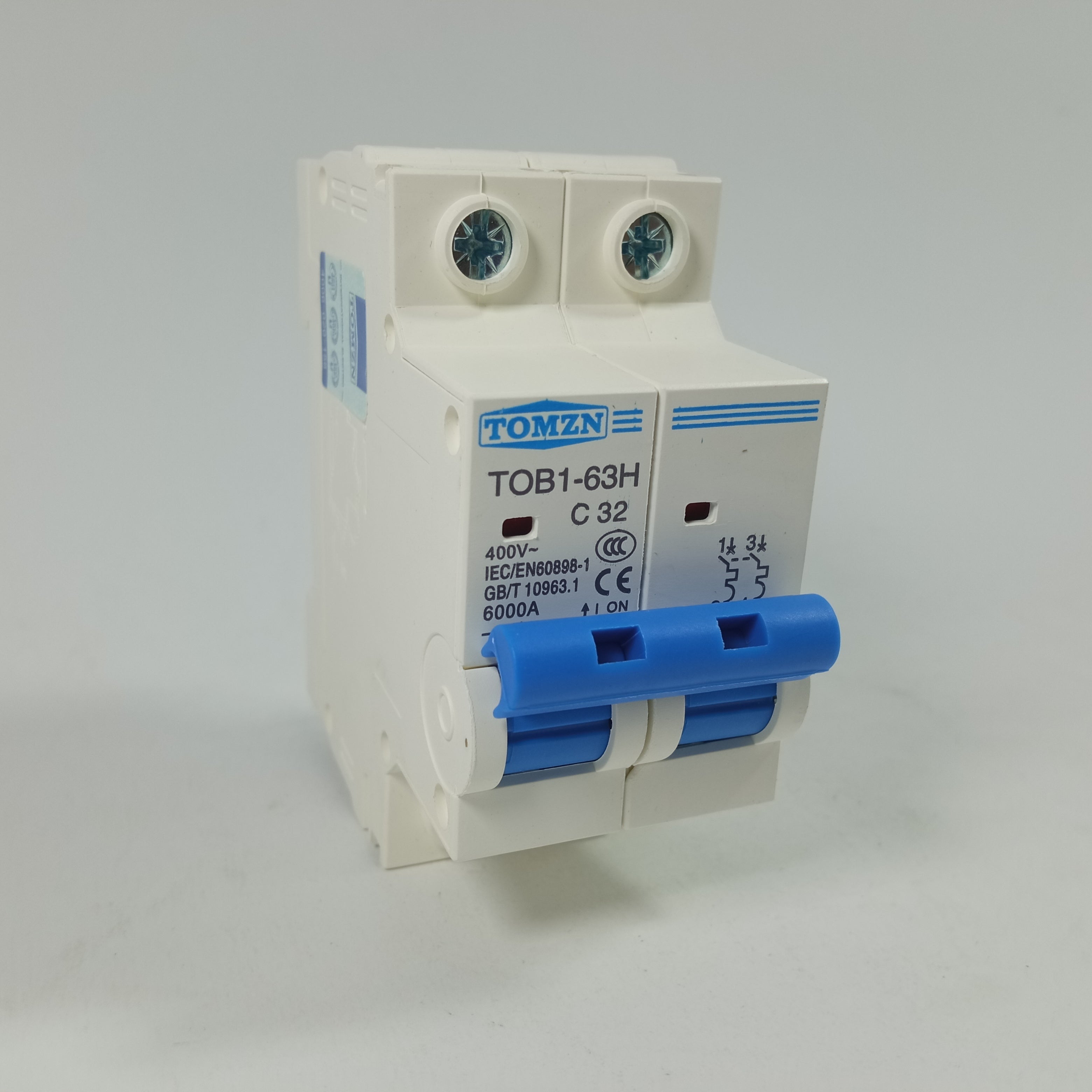 TOMZN TOB1-63H4P 2P C Type AC Mini Circuit Breaker in Pakistan - 63A thumbnail 8