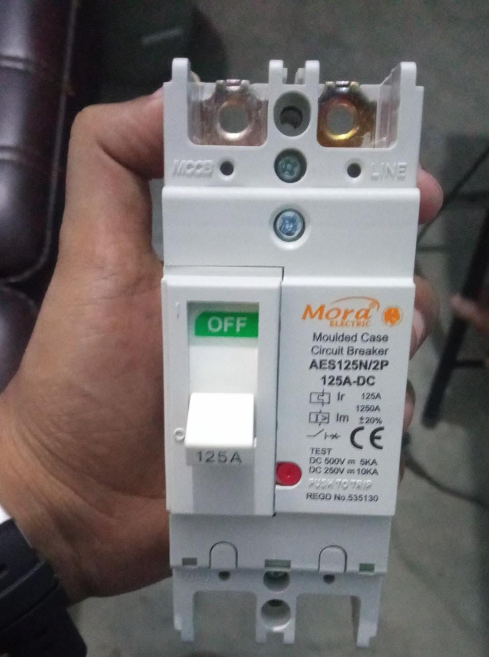 MORA DC Breaker MCCB For Batteries 2 Pole AES125N in Pakistan - 125A thumbnail 5