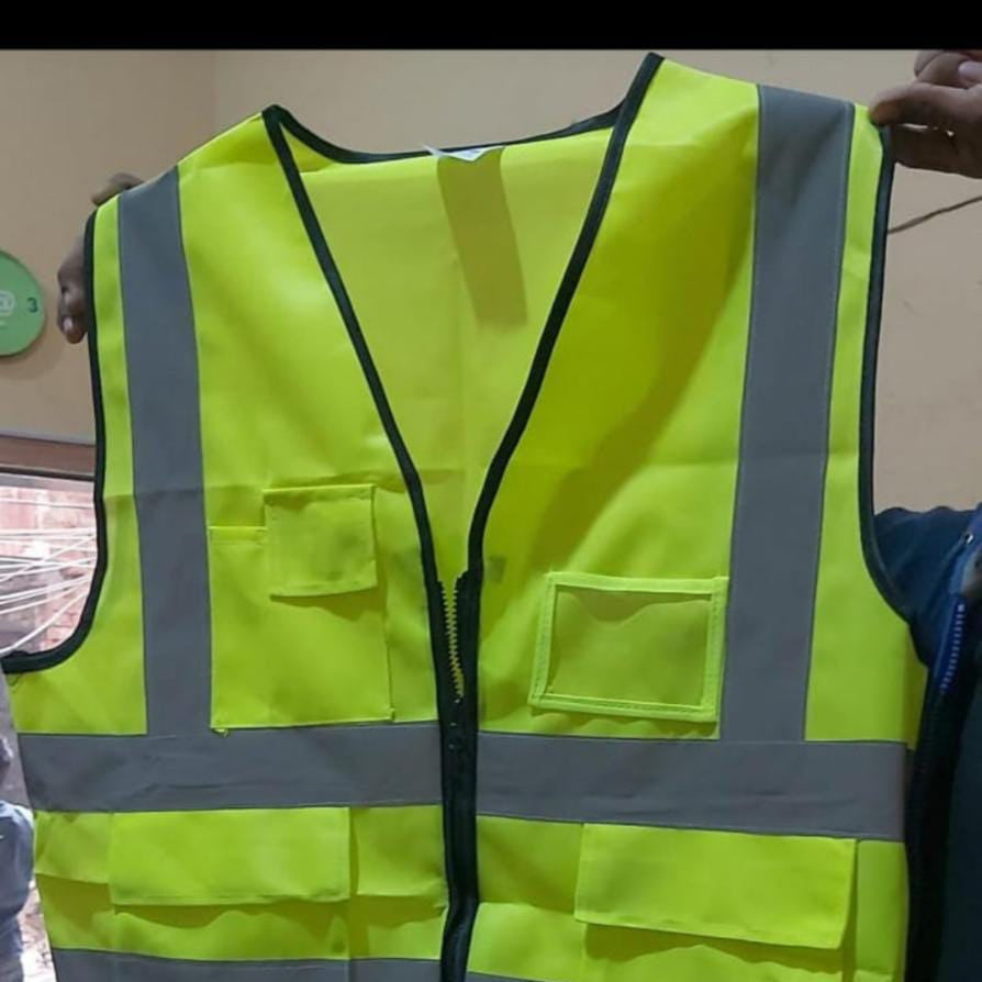 Safety Vest Jacket with Reflective Strips in Pakistan - Blue thumbnail 8