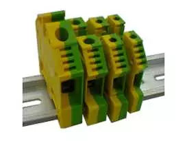 DIN RAIL MOUNTED FEED THROUGH GROUND EARTHING TERMINAL BLOCKS in Pakistan - 2.5