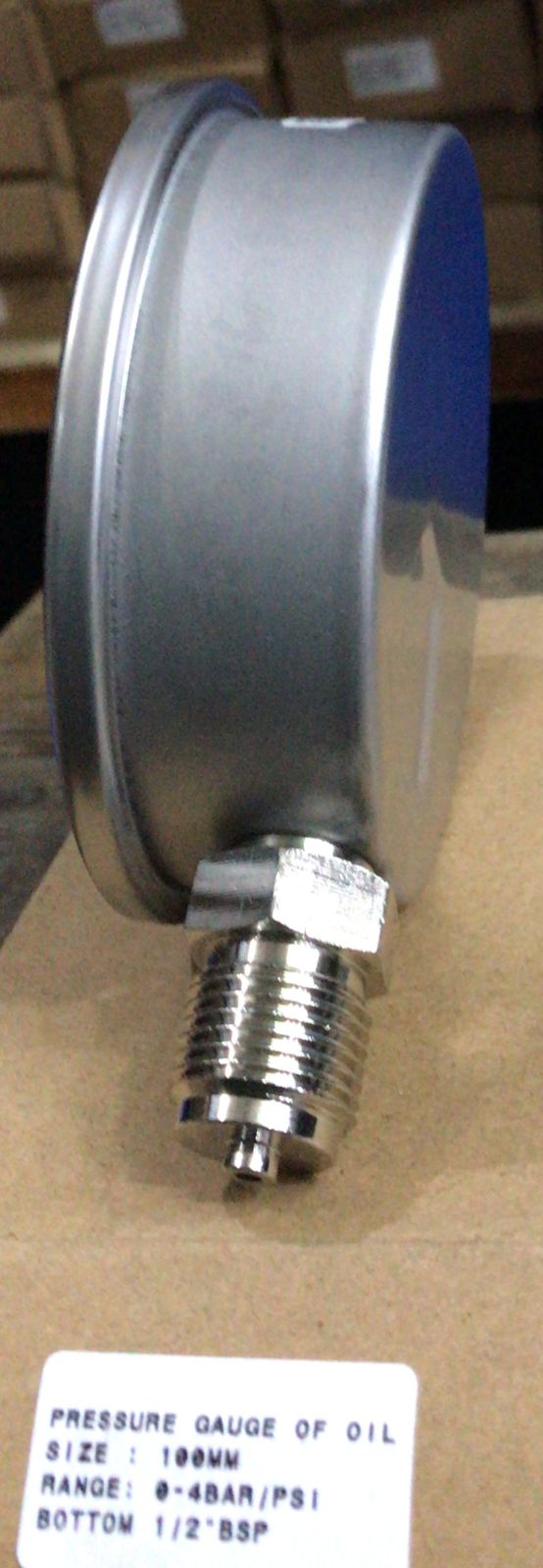 Standard Pressure Gauge  4 inch  in Pakistan - 400 BAR/6000PSI thumbnail 2