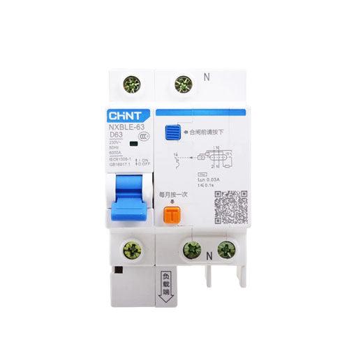 NXBLE-63 1P+N Residual Current Operated Circuit Breaker CHINT RCBO in Pakistan - 1P+N / 20A/300mA