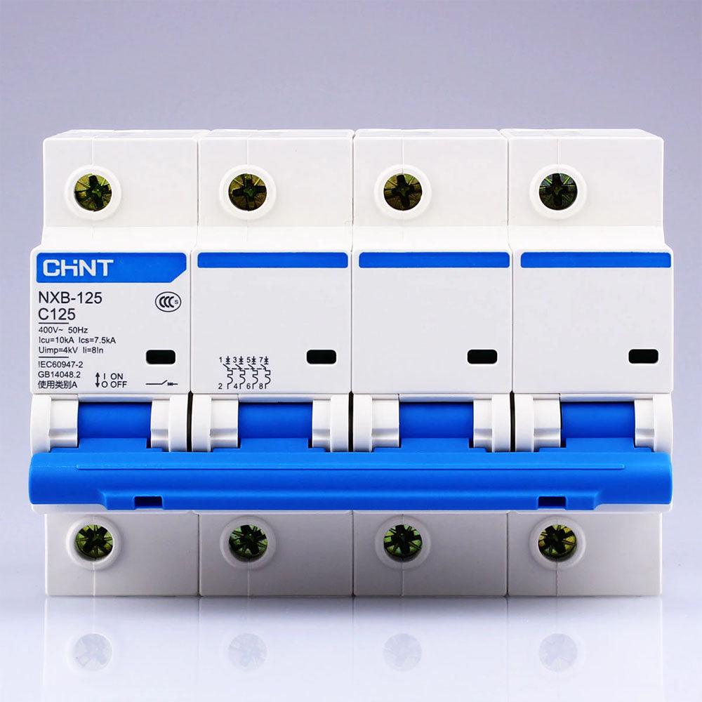 CHNT CHINT NXB-125 4P Miniature Circuit breaker MCB in Pakistan - 4P / 100A