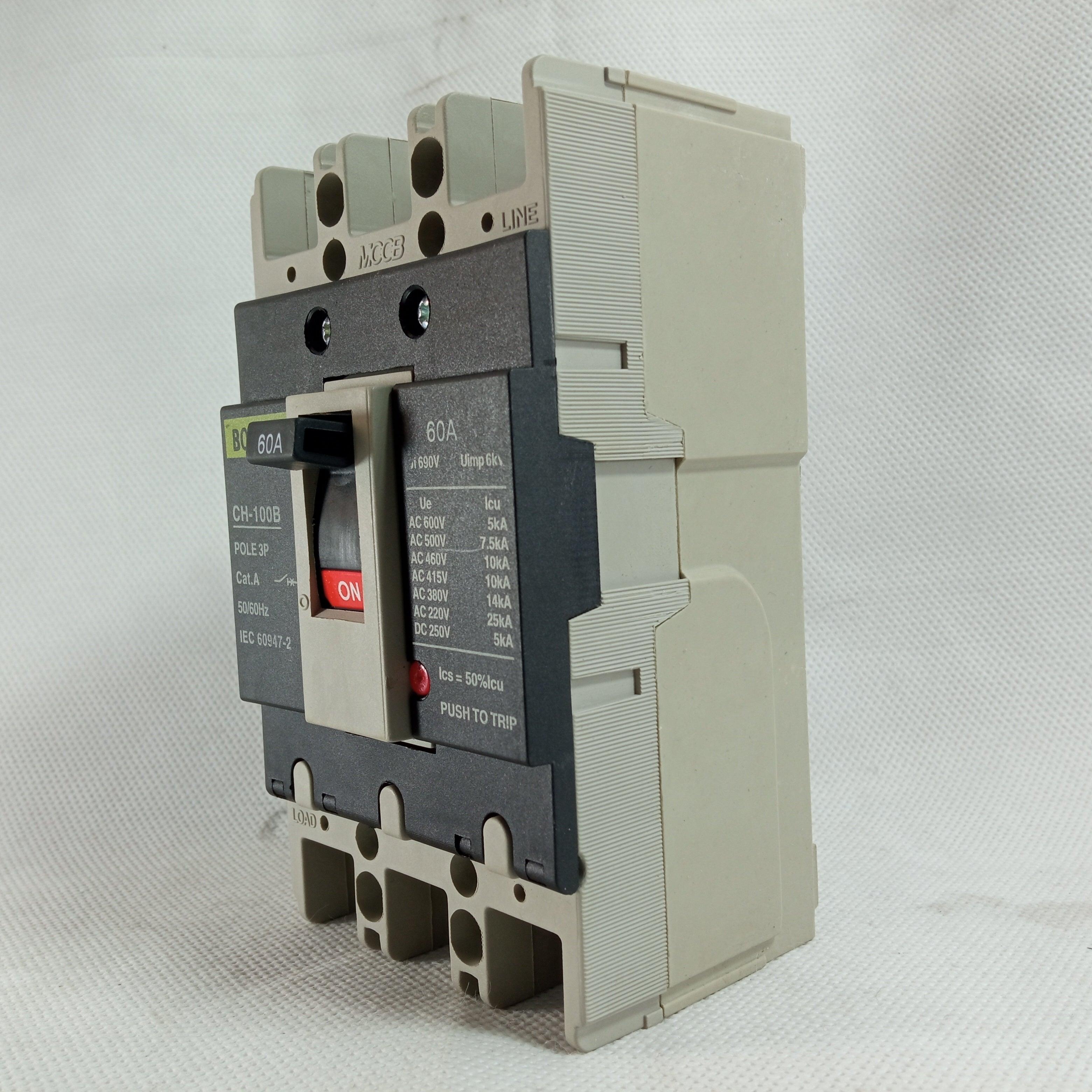 MCCB Boneega Three Pole Circuit Breaker in Pakistan - 3P / 60A thumbnail 6