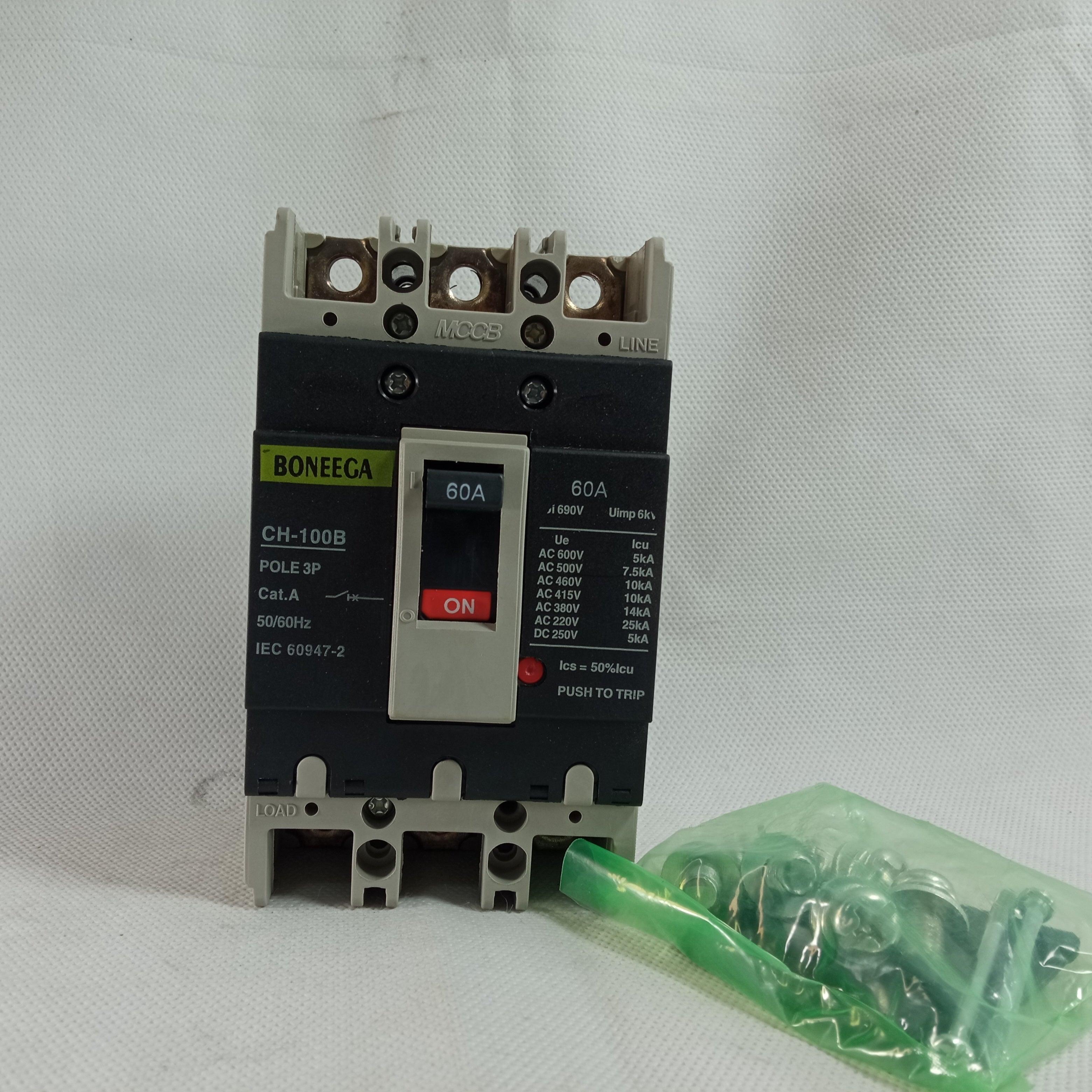 MCCB Boneega Three Pole Circuit Breaker in Pakistan - 4P / 100A thumbnail 4