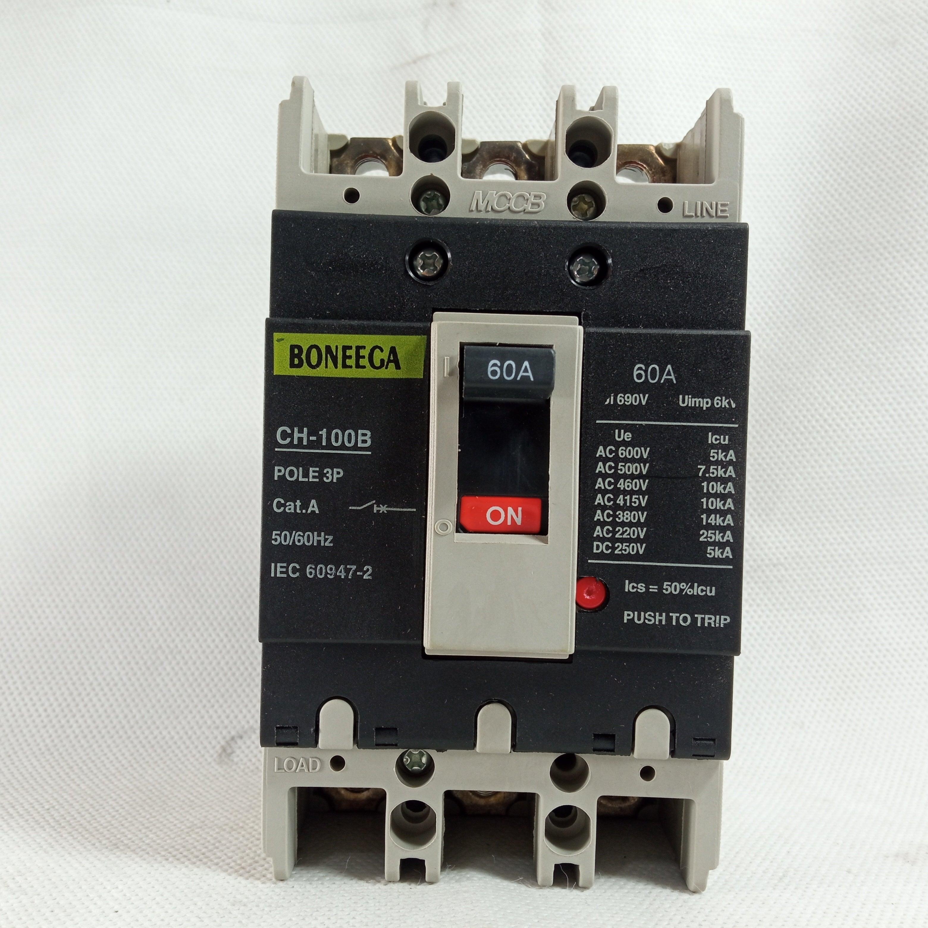 MCCB Boneega Three Pole Circuit Breaker in Pakistan - 4P / 100A thumbnail 5