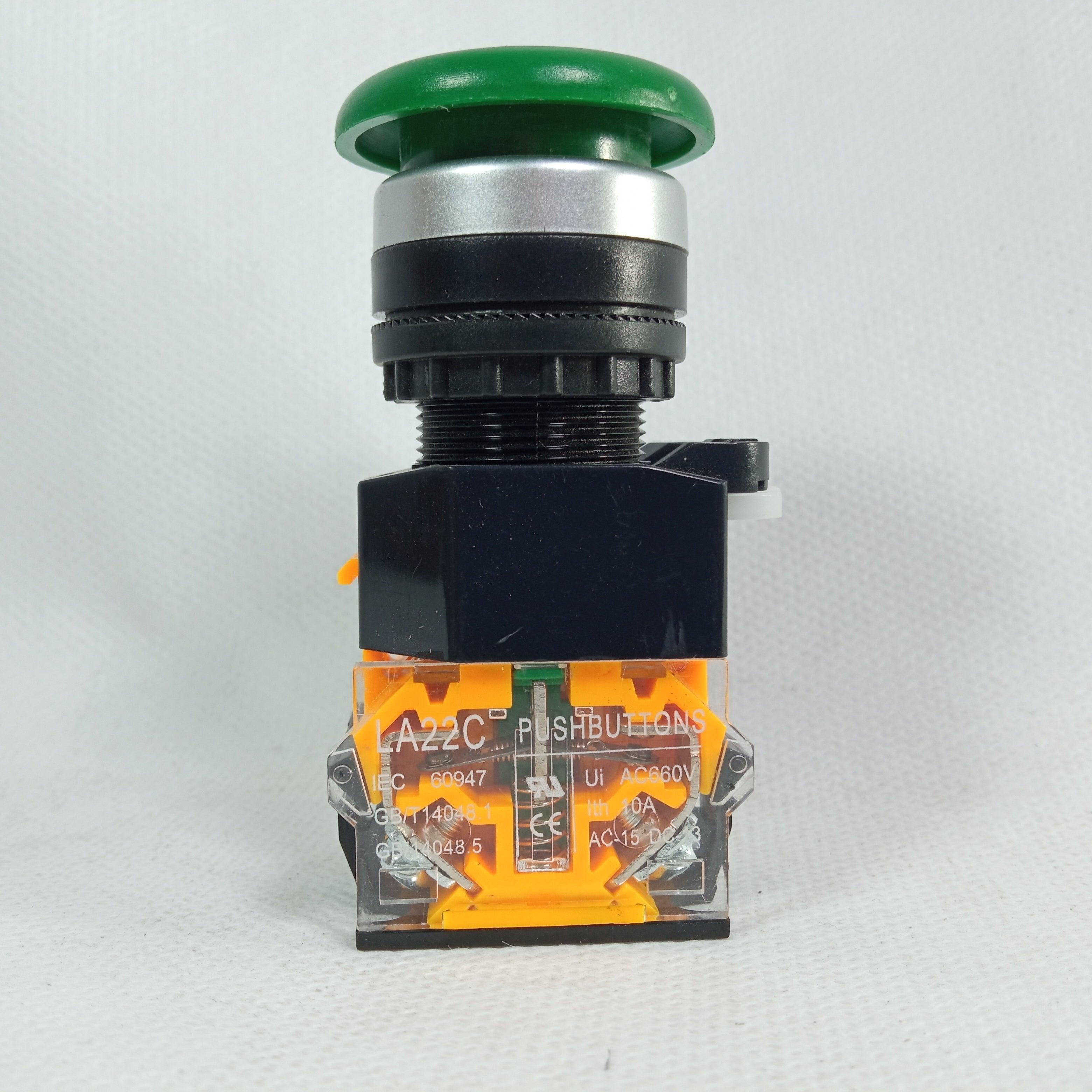 Emergency Stop Switch Momentory   Tik Tik in Pakistan - GREEN