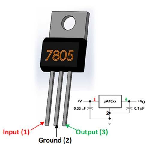 7805 Transistor – 12V, Voltage Regulator  LM7805