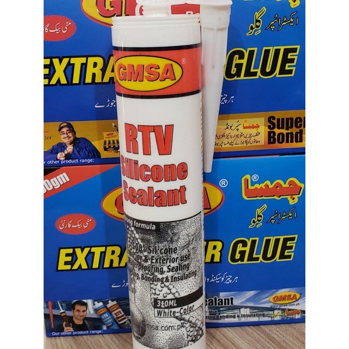 GMSA RTV Silicone Sealant Clear 310ml in Pakistan - Transparent