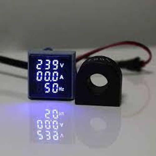 Digital 3 in 1 AC Ammeter, Voltmeter, Hz 22mm Digital Led Lamp Indicator in Pakistan - Green thumbnail 2