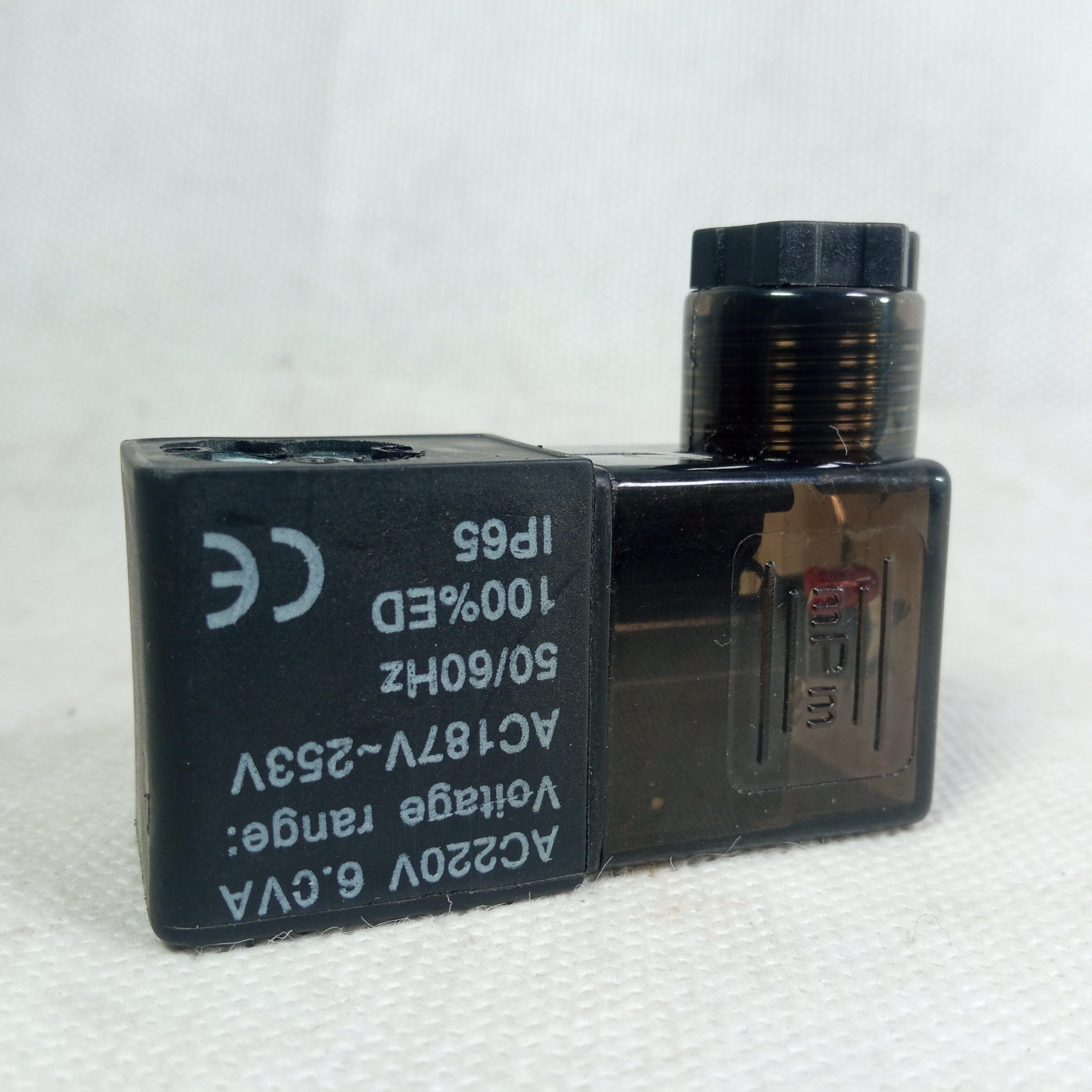 Pneumatic Solenoid Valve Coil 4V210 DC 12V/24V AC 220V Coil in Pakistan - 220VAC thumbnail 2