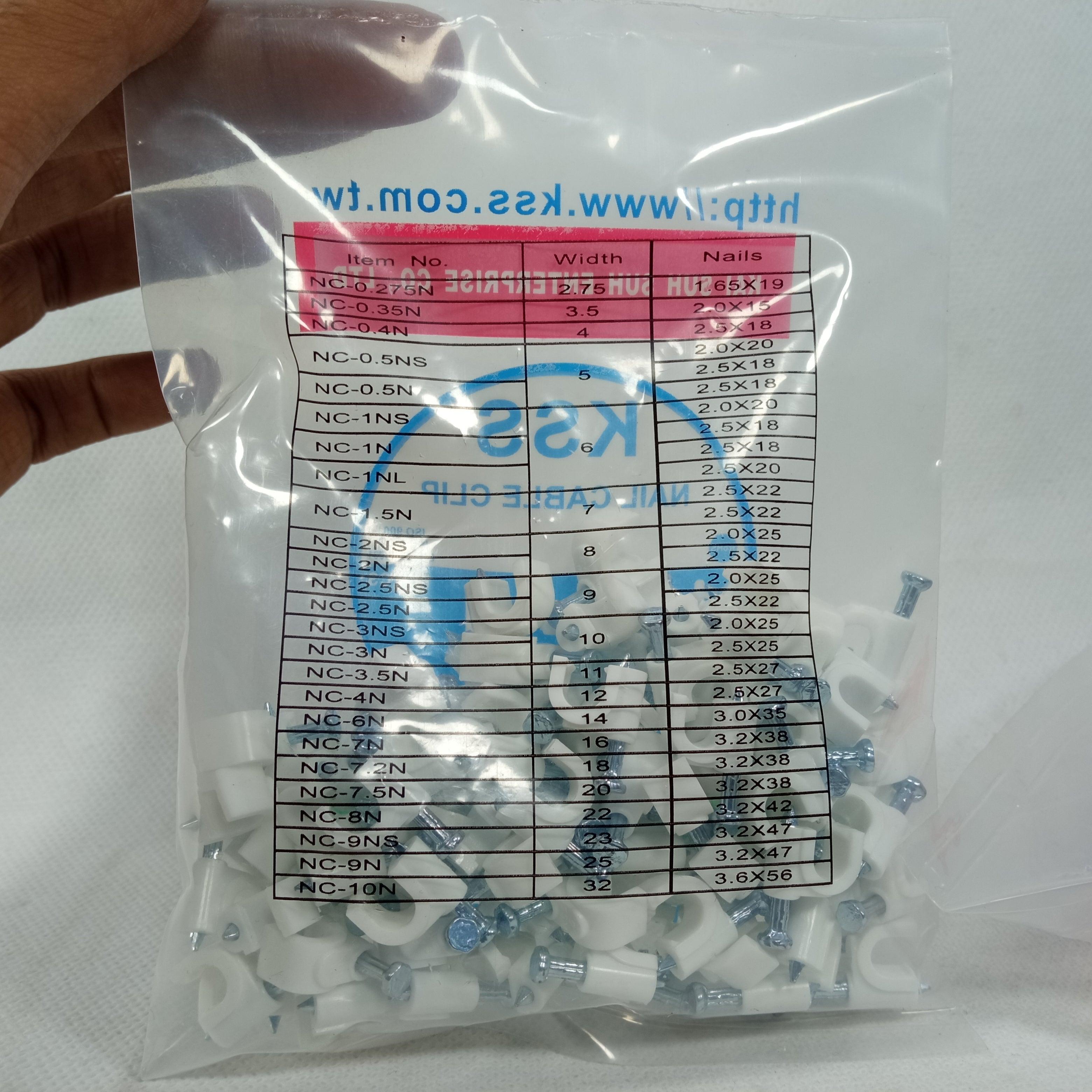 KSS Nail Clamp Cable Clip Wire Clip Different Sizes in Pakistan - 22mm thumbnail 6