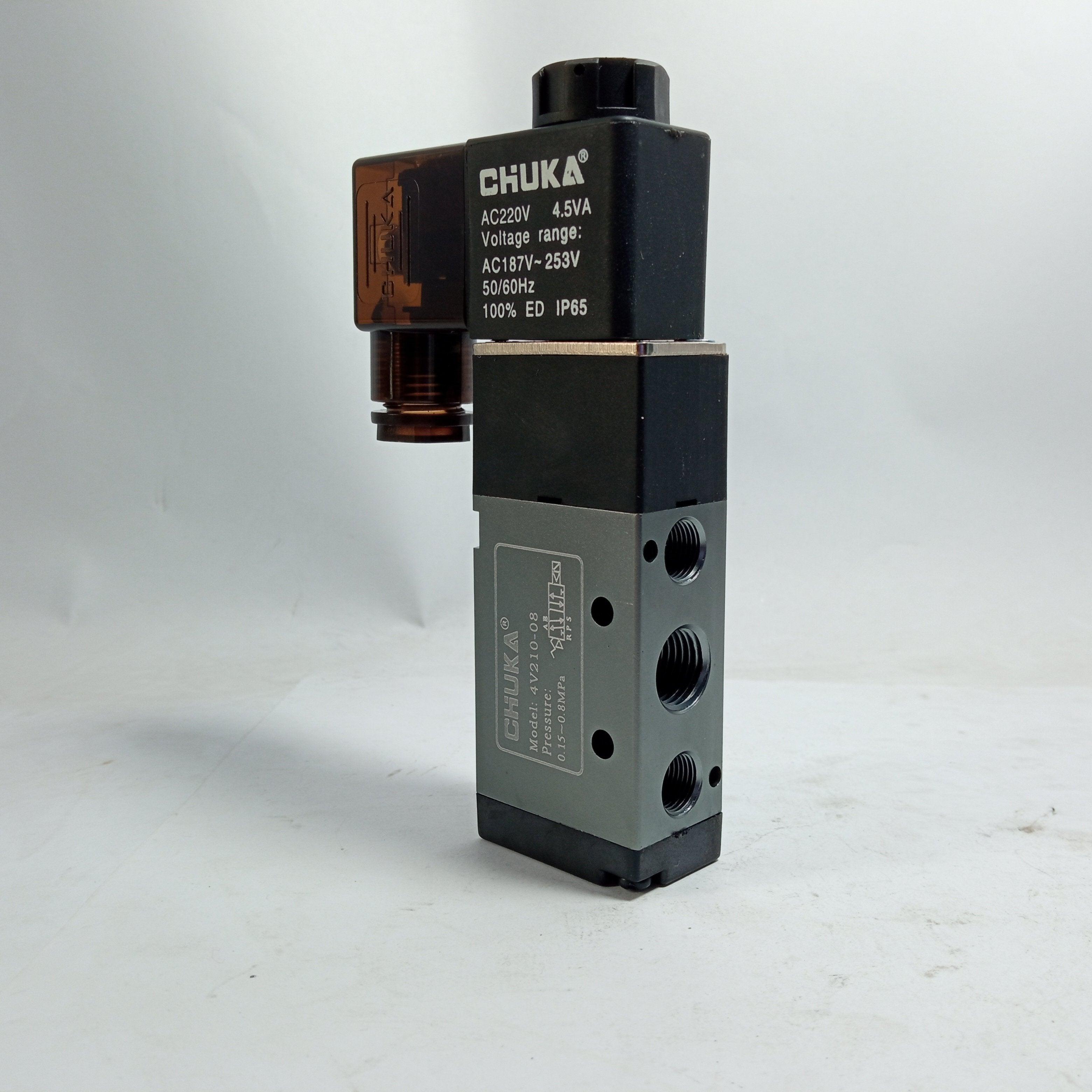 Solenoid Valve 4v210-08 4V310-10 4V410-15 two Way Valve (Chuka) - 4V210-08 thumbnail 4