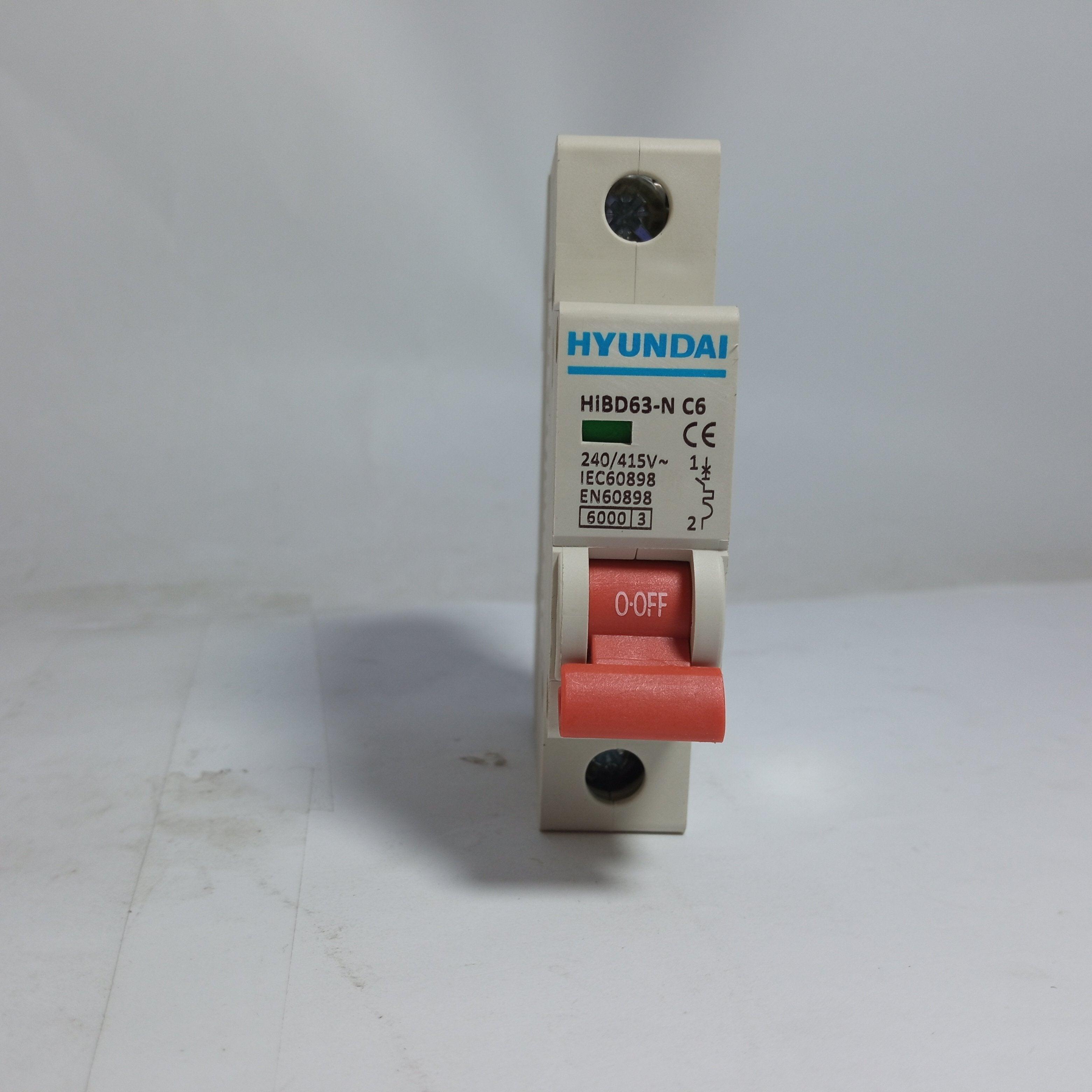 HYUNDAI Miniature Circuit Breaker EN60898 HIBD63 in Pakistan - 6A