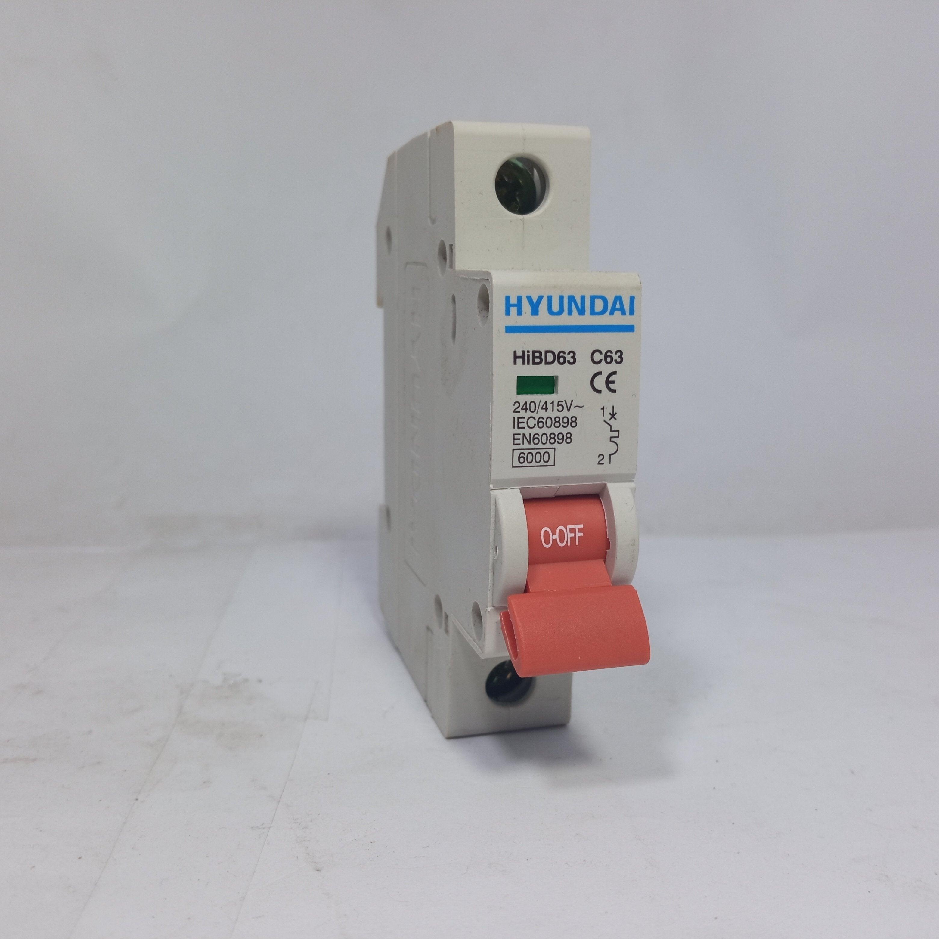 HYUNDAI Miniature Circuit Breaker EN60898 HIBD63 in Pakistan - 63A thumbnail 2