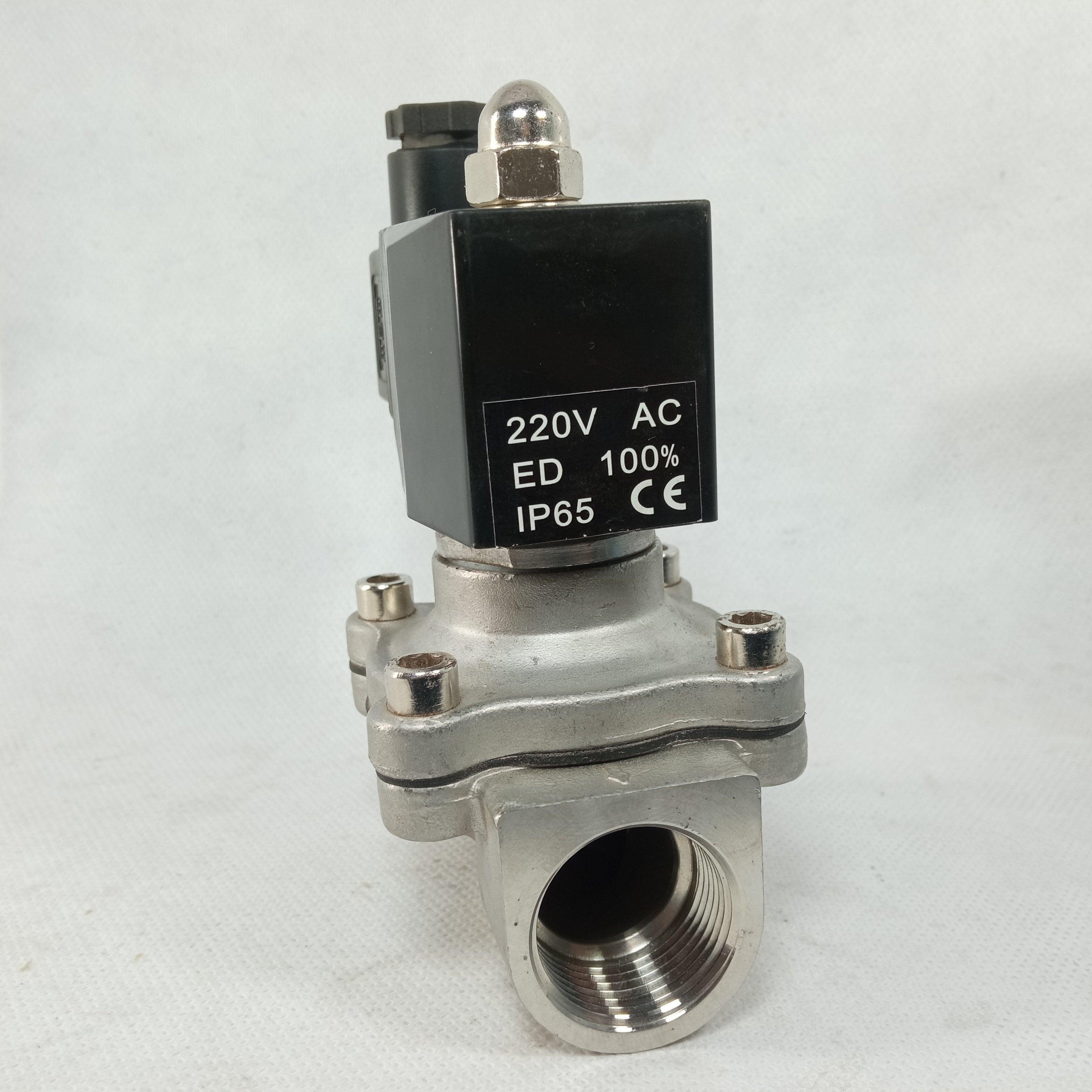 Solenoid Valve SS AC220V in Pakistan - 1/2 inch thumbnail 2
