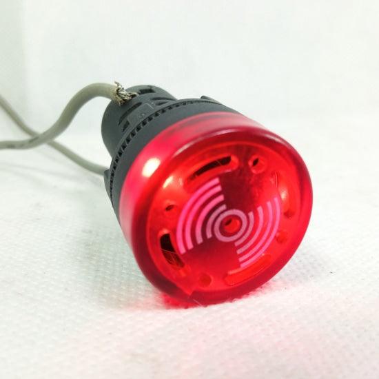 Buzzer with Red LED Light AD16-22SM ACDC220V 22mm Diameter in Pakistan - 12v