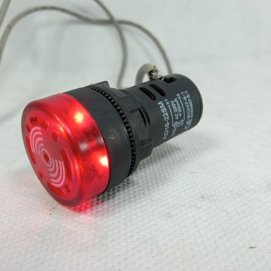 Buzzer with Red LED Light AD16-22SM ACDC220V 22mm Diameter in Pakistan - 12v thumbnail 3