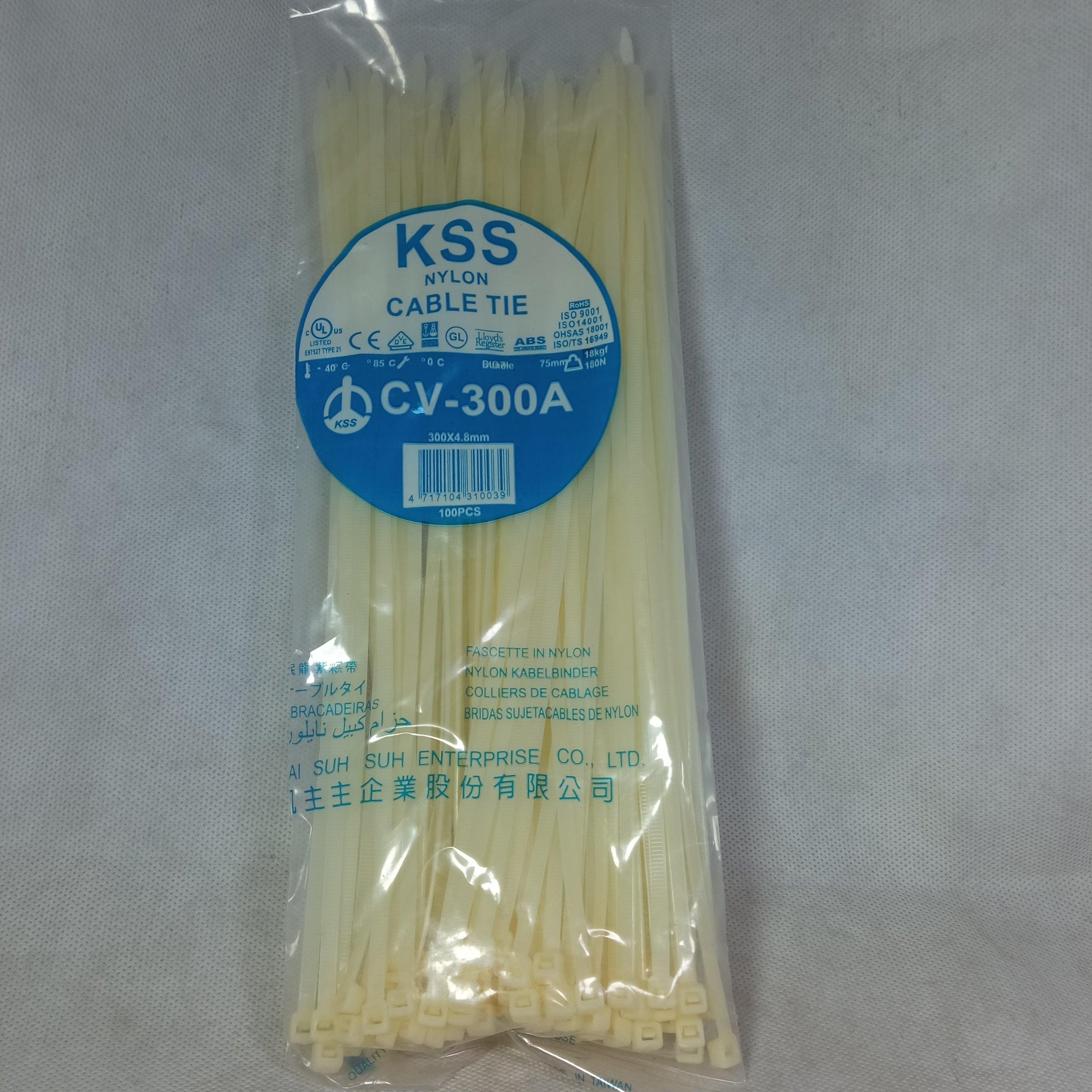 KSS White Nylon Cable Ties | High-Quality Self-Locking Zip Ties All Sizes Available in Pakistan - 100mm / 2.5mm thumbnail 3