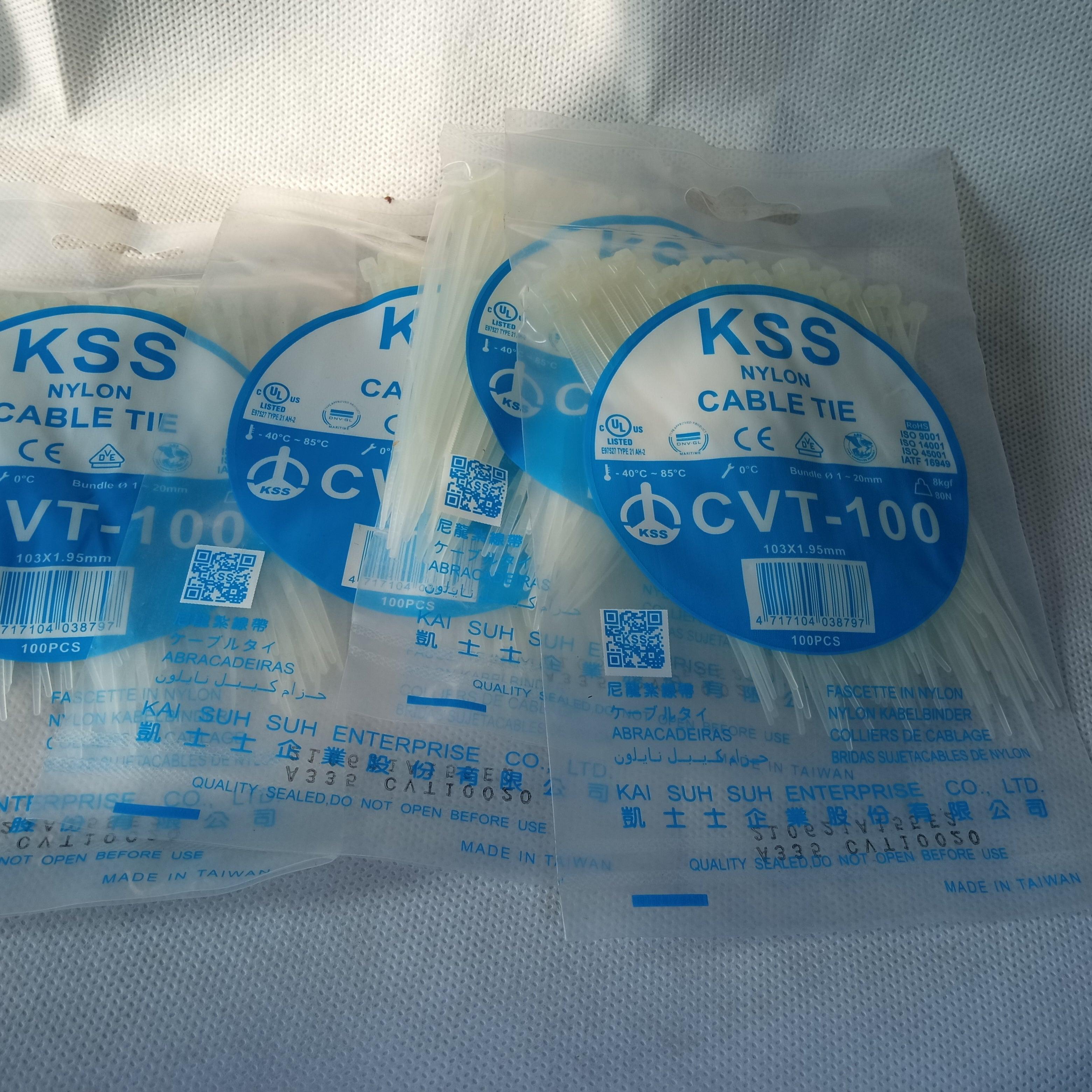 KSS White Nylon Cable Ties | High-Quality Self-Locking Zip Ties All Sizes Available in Pakistan - 150mm / 3.6mm thumbnail 6