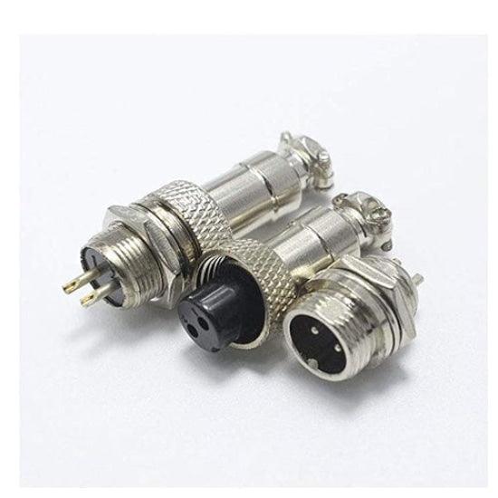 XLR  Cable Connector 12mm Chassis Mount in Pakistan - 6 pins thumbnail 2