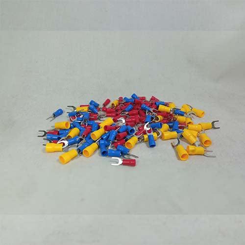 U Type Insulated Thimble Cable Lug Plastic 100 Pcs in Pakistan - 2.5mm / Blue thumbnail 2