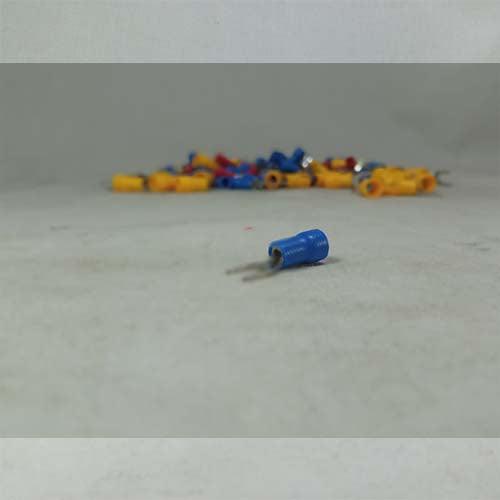U Type Insulated Thimble Cable Lug Plastic 100 Pcs in Pakistan - 2.5mm / Blue thumbnail 4