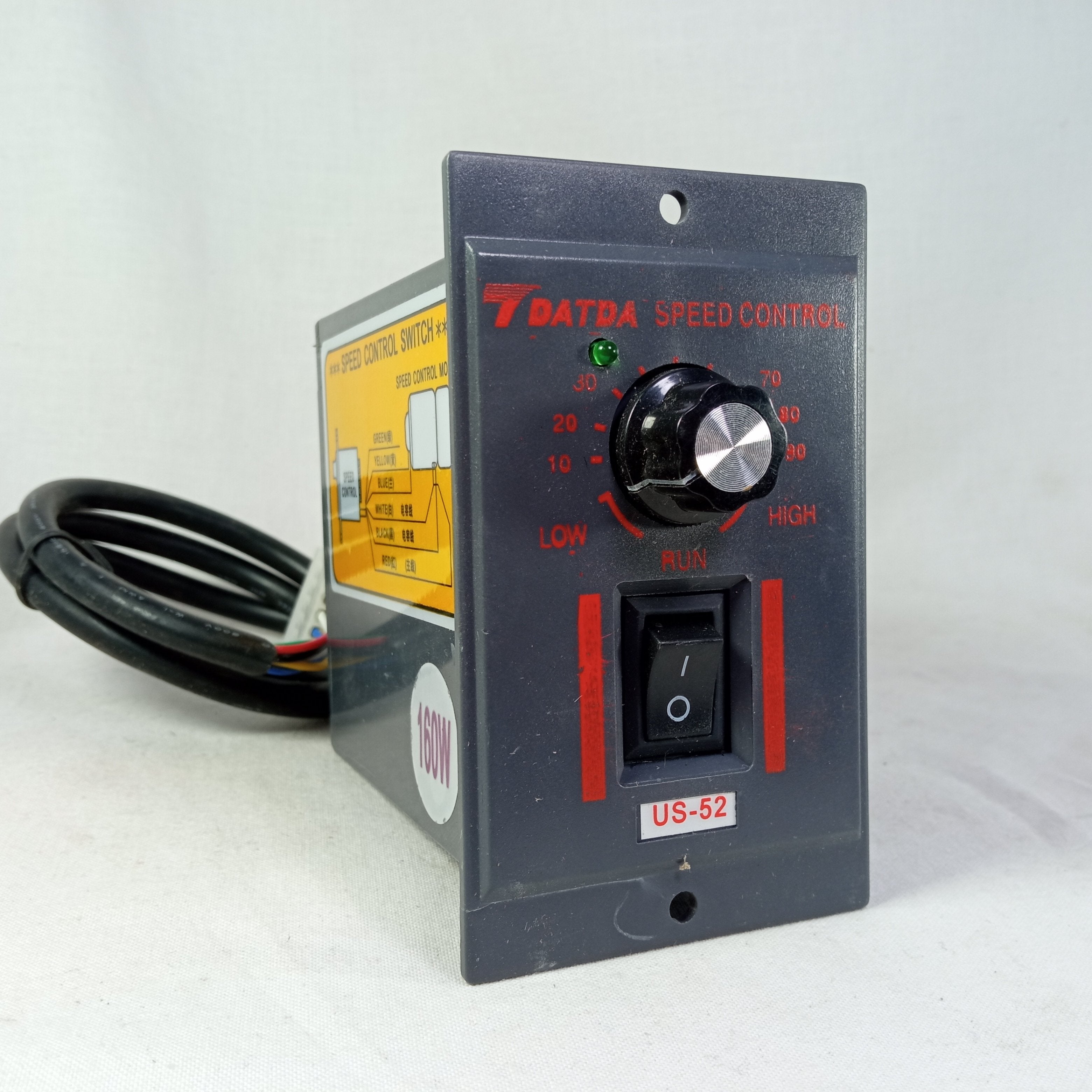160W US-52 220V AC Gear Motor Speed Control Device With Connection Cable in Pakistan - 350w