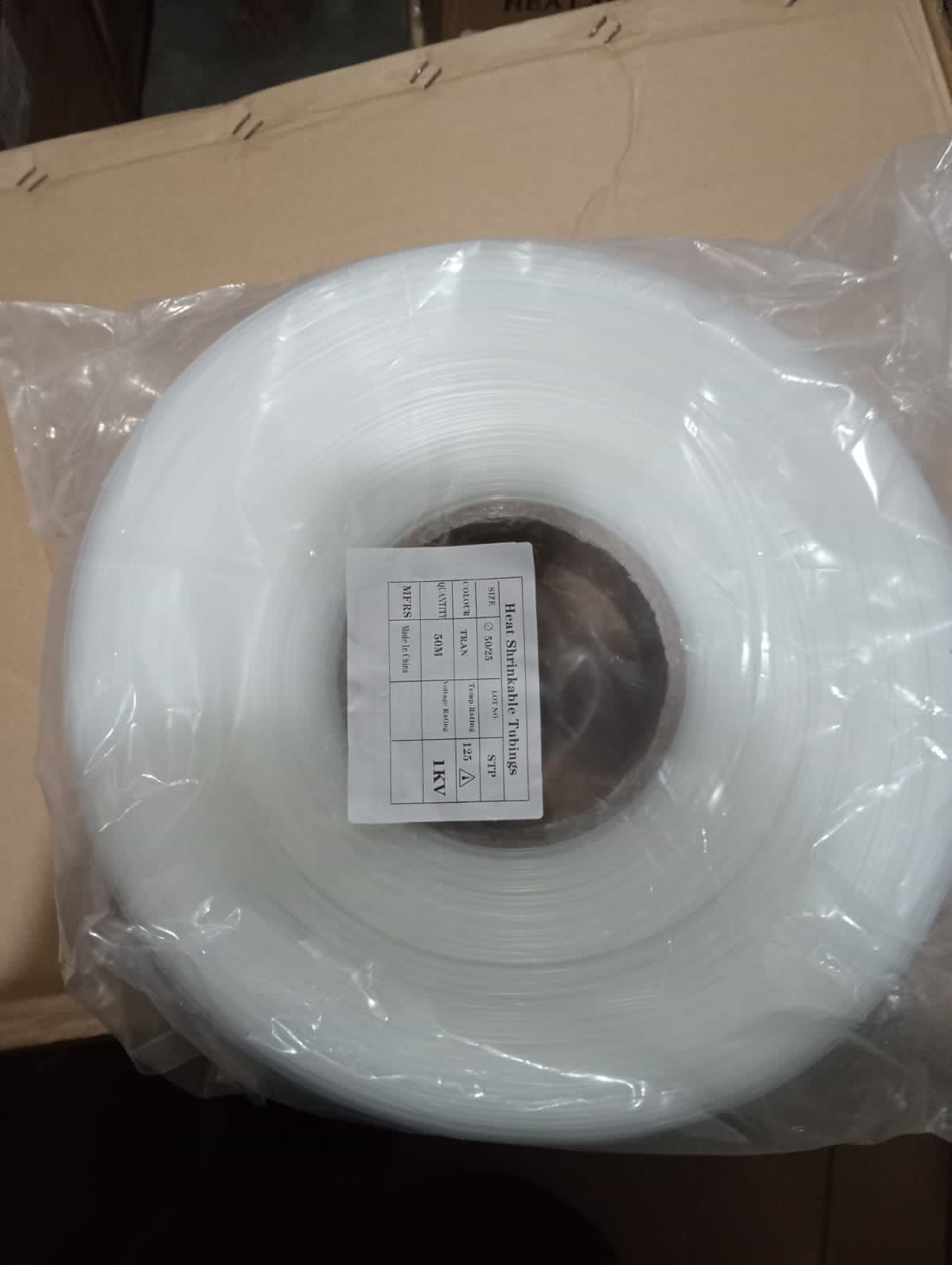Industrial Grade Transparent Heat Shrink Sleevein Pakistan - 50mm/25m