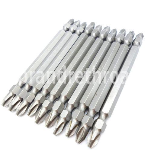 PH2 Double Ended Power Bit Set   Hex Shank For Cordless Drill thumbnail 2