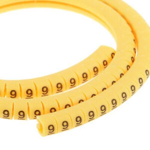 Yellow Cable Markers Identification Labels Tags Management Number 0-9 in Pakistan - 4mm thumbnail 4